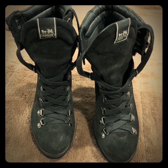 Coach black boots - Picture 1 of 3